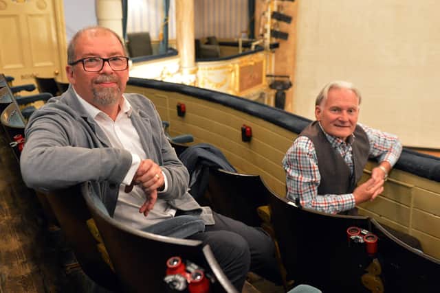 Charles Cusick Smith and Phil R Daniels who run Upstage Design who are doing the sets and costumes for A Little Night Music for the Buxton International Festival.