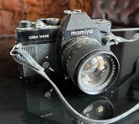 Mamiya camera found at Melissa and Mark’s scrapyard.