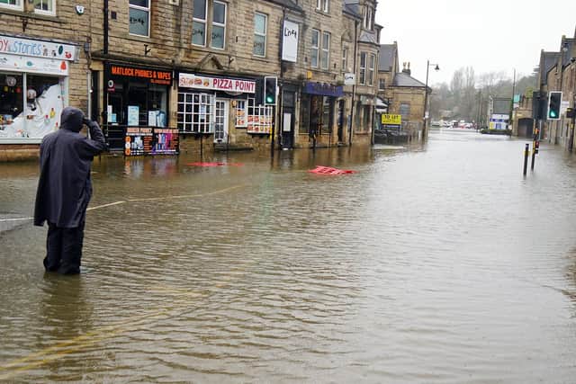 Matlock has been hit by serious flooding after Storm Franklin battered the town with torrential rain and strong winds