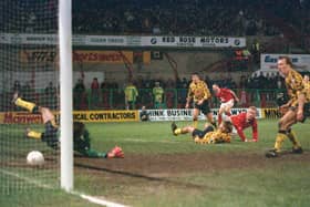 Arsenal were favourites for the 1991/92 FA Cup and were expected to easily roll over Wrexham. But they slipped to a 2-1 defeat after the Welsh side scored twice in the final nine minutes.