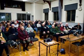 The campaign meeting at the Imperial Rooms in Matlock attracted a largely supportive audience. (Photo: Contributed)