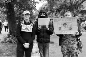 Buxton's Black Lives Matter protest. Picture provided by Meg Fletcher.