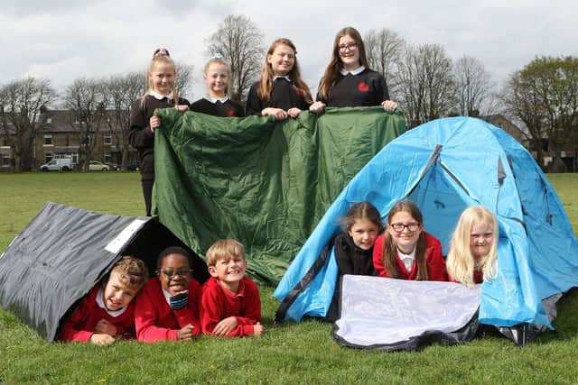 Buxton Junior School pupils preparing for their charity camp out