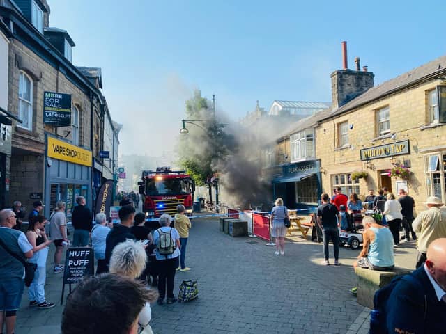 A fire has broken out in Buxton this afternoon.  Credit: Joseph Torkington