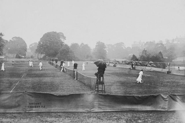 The Buxton Lawn Tennis tournament in August 1912.