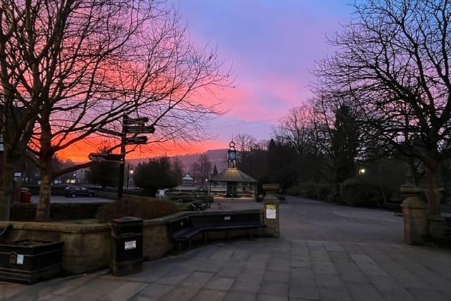 There are some stunning colours in the sky above Matlock in this sunrise snap from Steven Greenhough.