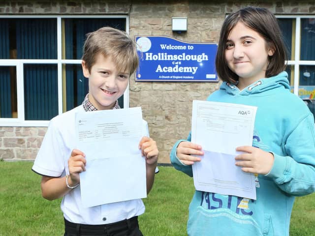 Will, 11, and Sofi Molina-Bentley, 12, who have taken their maths GCSE already
