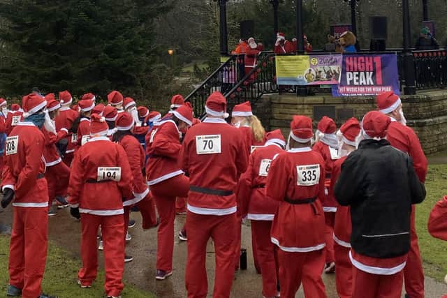 Warming up ready for the festive 5km. Photo Blythe House