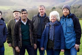 PM Rishi Sunak with Wainwright Family. Photo Robert Largan