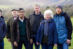 PM Rishi Sunak with Wainwright Family. Photo Robert Largan