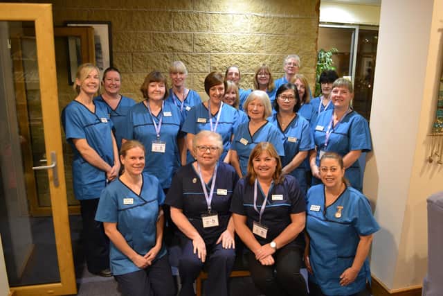 The team of healthcare assistants at Blythe House and Helen’s Trust.