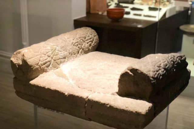 A roman altar found in Buxton  is now on display in Buxton Museum and Art Gallery.

Picture courtesy of Ros Westwood at Buxton Museum