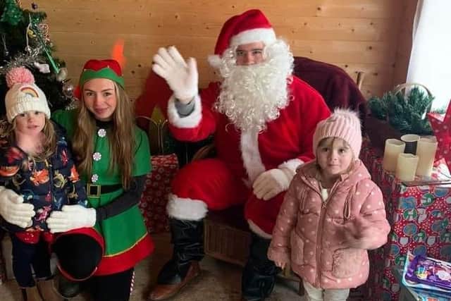 Hundreds of children saw Father Christmas at a free grotto in the town. Pic submitted.