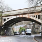 The Buxton Road railway bridge in Whaley Bridge need a £5.1m repair to a crack and will shut the road for ten weeks. Pic Jason Chadwick.