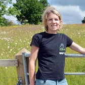 Rachel Evatt at Sunart Farm in Whaley Bridge. She and her husband are letting their land go back to nature by planting more hedgerows increasing bioversity and eco climates as a new way of farming.
