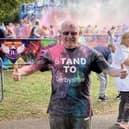 Danny Webb doing a colour run for Stand To for Derbyshire veterans. Pic submitted