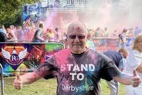 Danny Webb doing a colour run for Stand To for Derbyshire veterans. Pic submitted