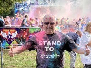 Danny Webb doing a colour run for Stand To for Derbyshire veterans. Pic submitted