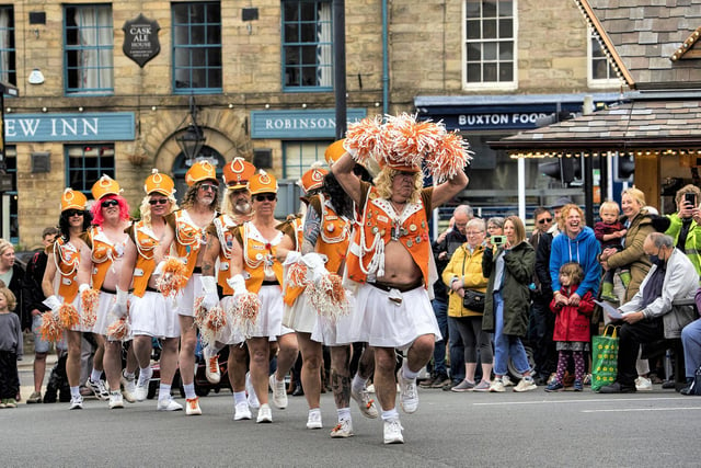 The Billerettes marching through town and bringing smiles to people's faces at the spring fair. Picture David Dukesell