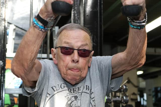 84-year-old power lifter Brian Winslow