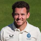 Ryan Higgins frustrated Derbyshire.