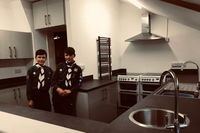 Brothers Robert and Peter Wilson are looking forward to being able to their scouting friends' return to the 1st Buxton hut now it has a revamped kitchen.