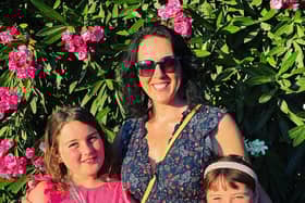 Ginny and her daughters Louisa, ten, and Edith, eight.