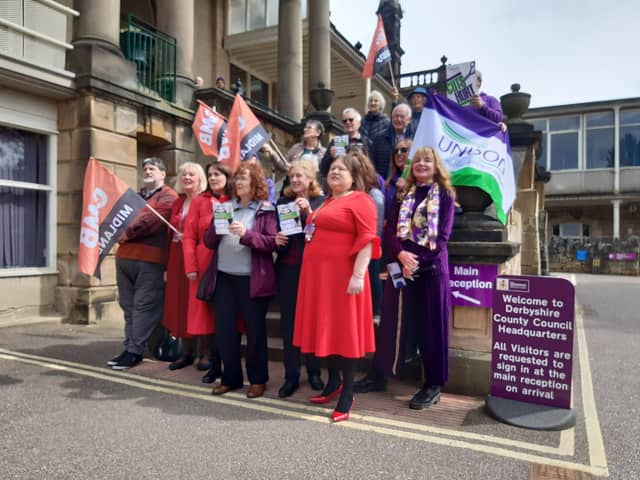 Derbyshire County Cllr Joan Dixon Joins Campaigners Against Council Cuts, By Ldr Jon Cooper