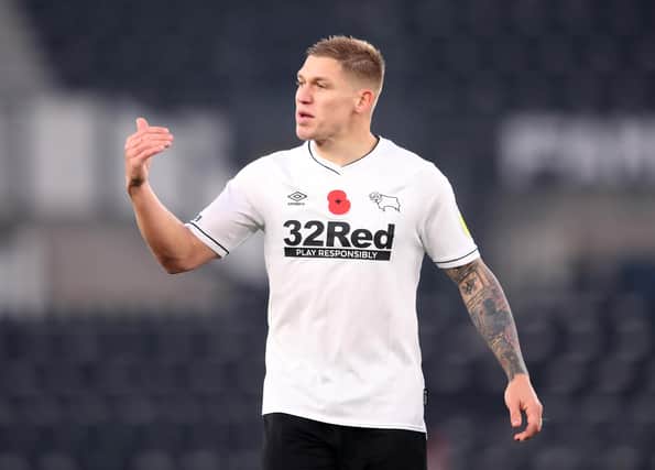 Martyn Waghorn was injured during Derby's defeat at Middlesborough. (Photo by Alex Pantling/Getty Images)