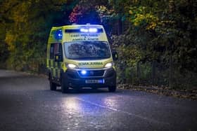 An East Midlands Ambulance Service ambulance.