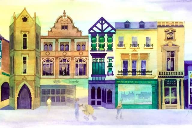 An artist's impression of Spring Gardens for the Future High Streets Fund.  Credit - Pam Smart