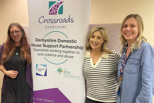 Staff at Crossroads offer support to those suffering domestic abuse.  Pic submitted