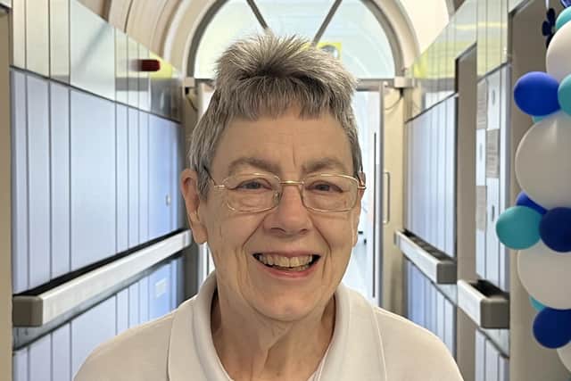 Anne Wilcox, from Buxton, who volunteers at Stepping Hill Hospital. Pic submitted