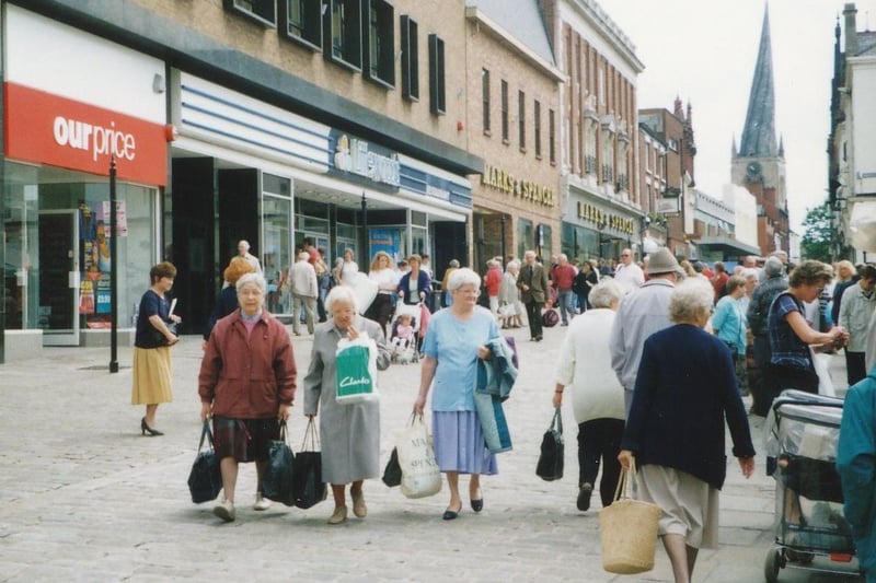 Chesterfield High Street. Can you remember the shops?