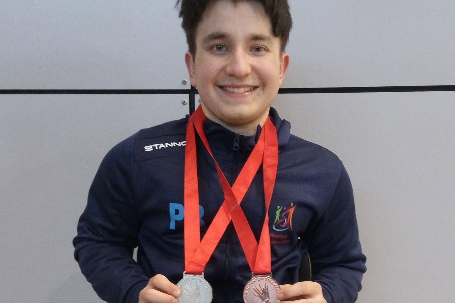 High Peak teen wins silver and bronze at UK Para Badminton Championships
