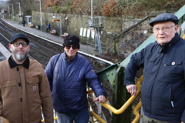 The friends of New Mills Station are hoping to kick start their efforts after COVID, members Phil Frodsham, Stuart Broome and John Eaton