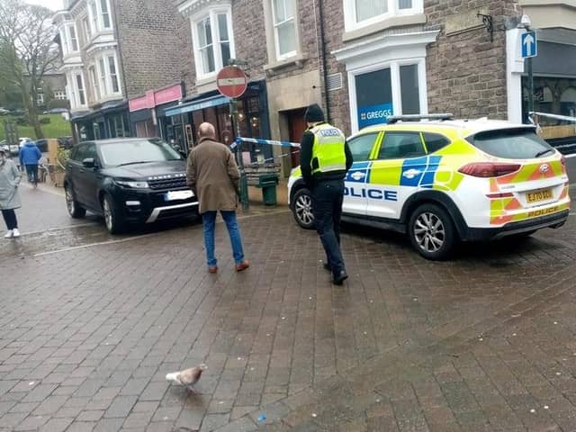 Officers were called to a report of a burglary at Greggs on Spring Gardens in Buxton on Sunday 31 March. It is believed the property was broken into between 1.50am and 3.50am.