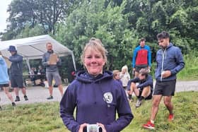 Joanne Bednall at Great Hucklow. Photo by Paul Markall.