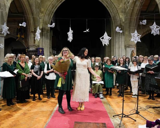 High Peak Singers community choir raised £440 for Blythe House Hospice. Phot submitted