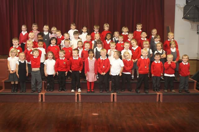 New starters at Highfield Hall Primary back in 2012. Photo Jason Chadwick