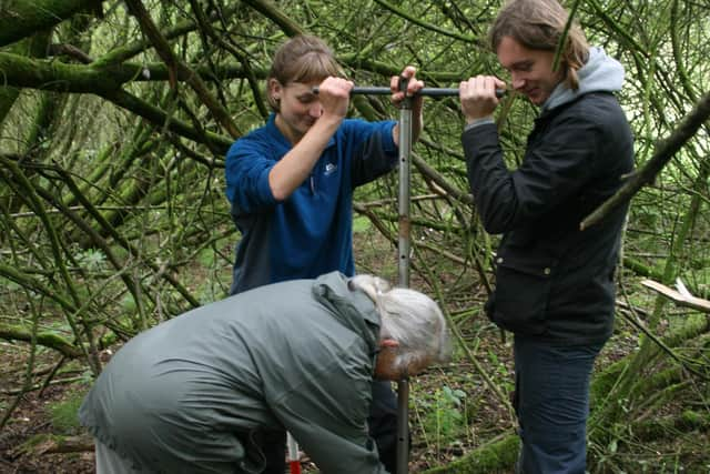 Volunteers on the dig near Longnor. Pic submitted