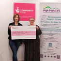 Liz Fletcher and Donna Wren from the High Peak CVS bereavement group which has just secured £377,000 of National Lottery funding to allow the group to continue for the next four years. Pic submitted