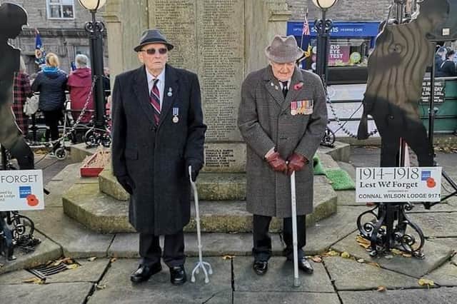 Changes to Chapel-en-le-Frith Remembrance Service because of national lockdown. President of the Chapel branch Derek Eley pictured at the cenotaph in 2019.