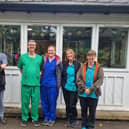 Jacob Bronzo, Assistant to Practice Manager; Jeff Haddon, GP; Hannah Cartwright, Practice Nurse; Denise Nuttall, receptionist ; Jax Palmer, reception team supervisor at Buxton Medical Practice. Photo submitted