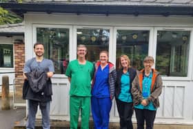 Jacob Bronzo, Assistant to Practice Manager; Jeff Haddon, GP; Hannah Cartwright, Practice Nurse; Denise Nuttall, receptionist ; Jax Palmer, reception team supervisor at Buxton Medical Practice. Photo submitted
