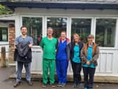 Jacob Bronzo, Assistant to Practice Manager; Jeff Haddon, GP; Hannah Cartwright, Practice Nurse; Denise Nuttall, receptionist ; Jax Palmer, reception team supervisor at Buxton Medical Practice. Photo submitted