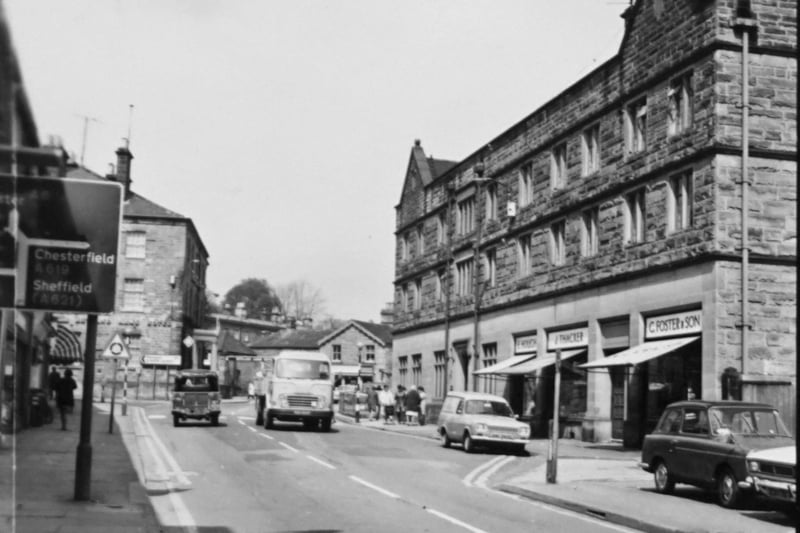 Matlock Street in Bakewell, market day, 1971