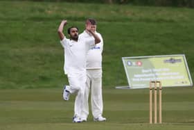 Umair Ali on his debut for Buxton 2nds.