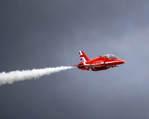 The Red Arrows will take to the skies in Derbyshire again this weekend. Photo by Matthew Horwood/Getty Images.