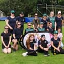 The victorious Buxton Belters squad at the Charlesworth Softball Cricket Festival.